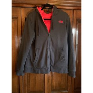 North Face reversible zipper hoodie